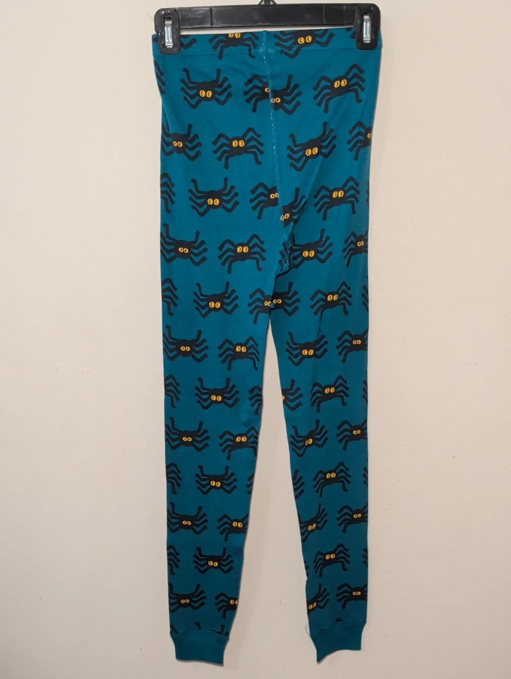 Hanna Andersson Halloween Spider Pajamas Blue Black 100% Cotton Kids Size 12